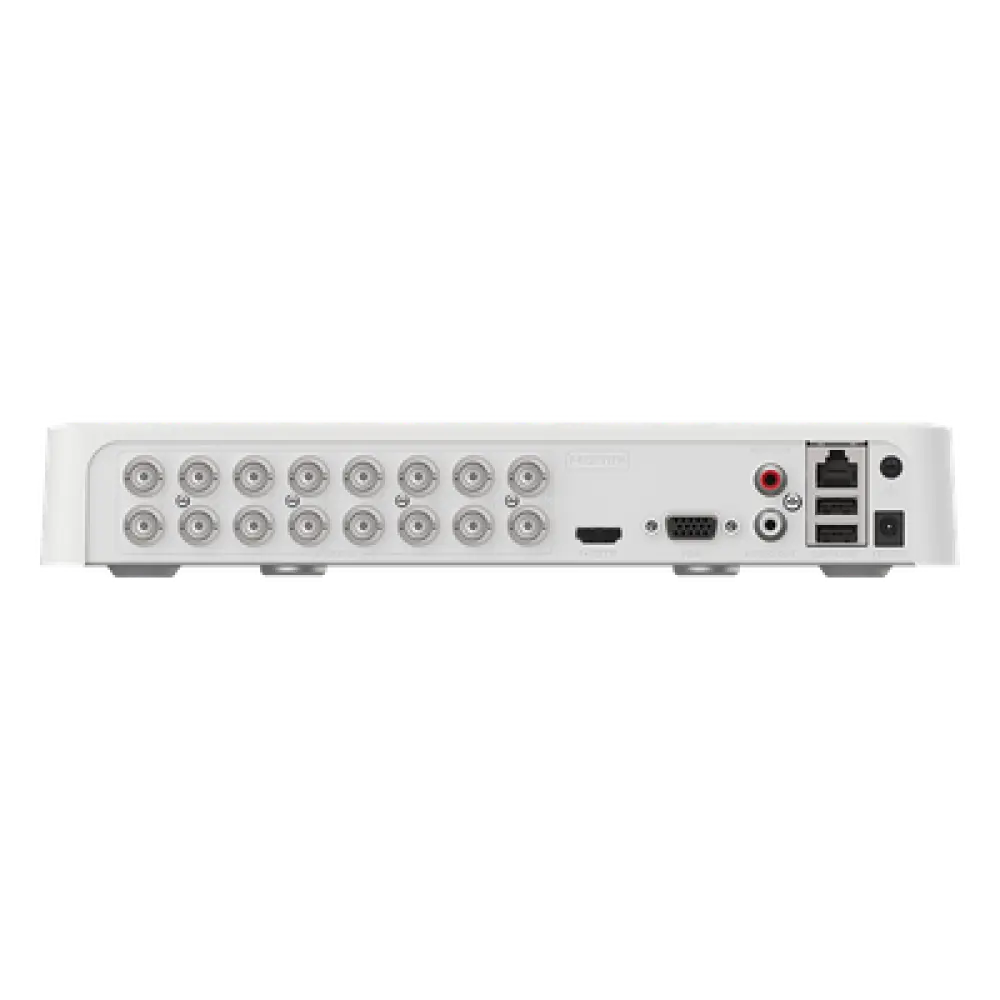 DVR Pentahíbrido / 16 Canales TurboHD + 2 IP / 2 Megapixel 1080p Lite / AcuSense Lite / Audio Bidireccional Coaxitron / H.265+ / Full HD