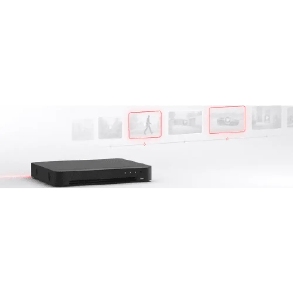 DVR Pentahíbrido / 4 Canales TurboHD + 6 Canales IP / 3K Lite / AcuSearch / Perimeter Protection / HDMI 4K / H.265+ / 1 Bahía SATA 10 TB