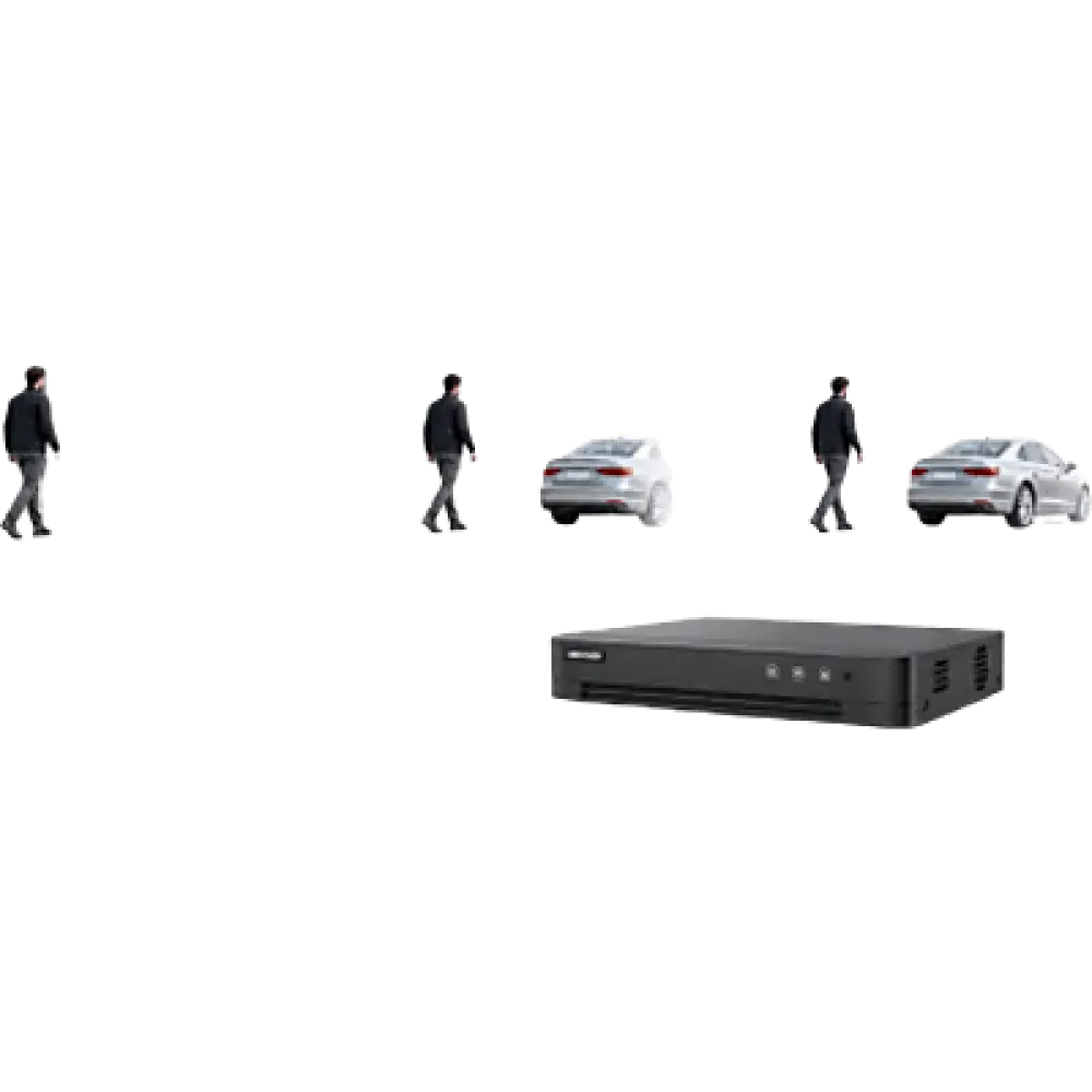 DVR Pentahíbrido / 4 Canales TurboHD + 6 Canales IP / 3K Lite / AcuSearch / Perimeter Protection / HDMI 4K / H.265+ / 1 Bahía SATA 10 TB