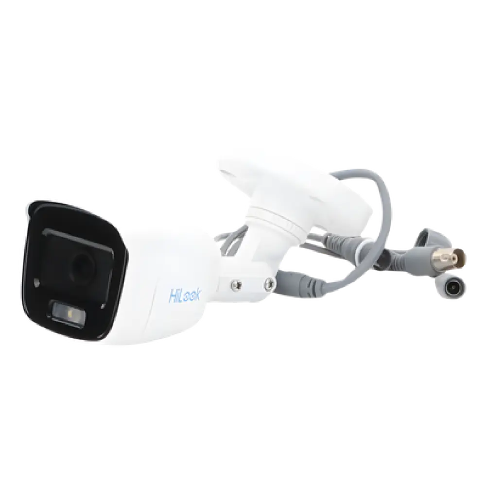 Cámara Bala TURBOHD / 2 Megapixel 1080p / Color 24/7 / Luz Blanca 20 m (65.6 ft) / Lente 2.8 mm 105° / Audio Integrado / IP66