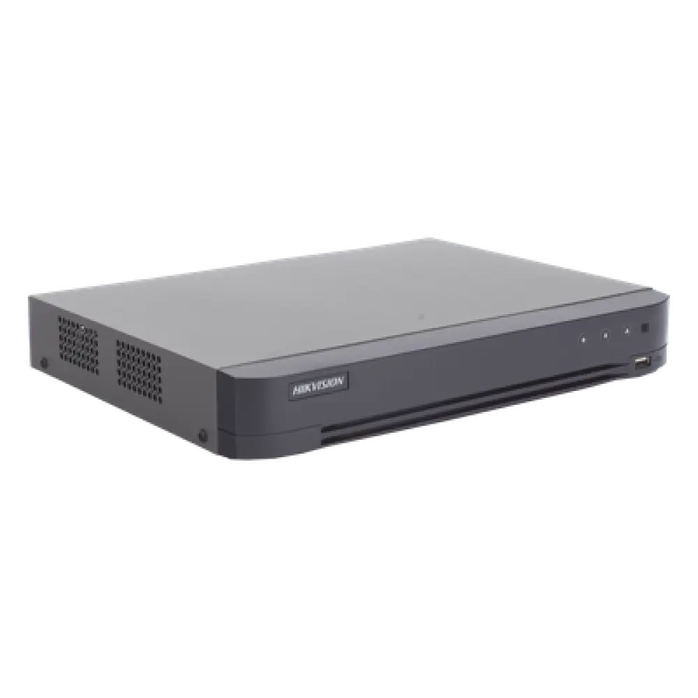 DVR Pentahíbrido / 16 Canales Combinados / 8 TurboHD + 8 IP / 4K UHD / AcuSense / Reconocimiento Facial / Audio por Coaxitron / H.265+