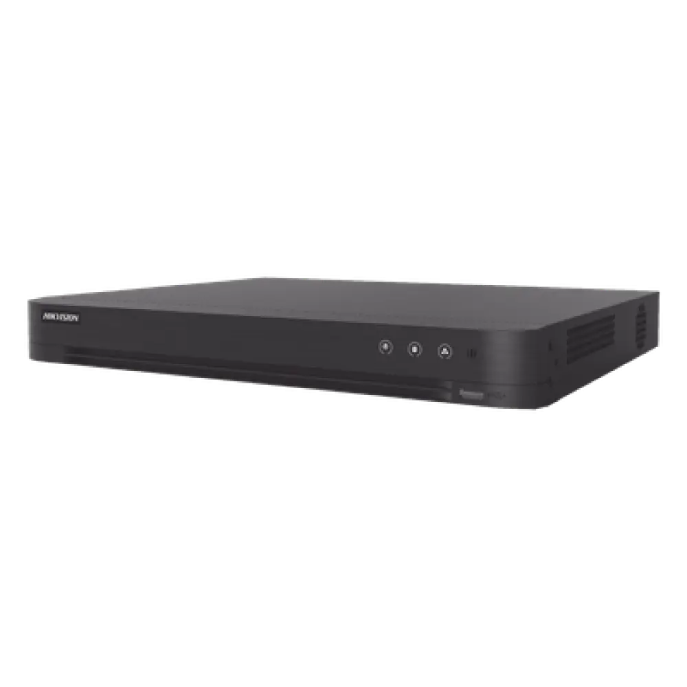 DVR 32 Canales TurboHD + 2 Canales IP / 2 Megapixel 1080p Lite / AcuSense IA / Audio por Coaxitron / H.265+ / Salida Full HD / 2 Bahías HDD 10TB