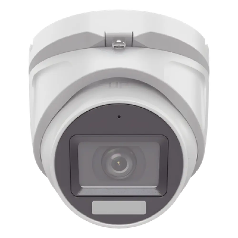 Cámara Turret TURBOHD / 2 Megapixel / Dual Light 30 m (98.4 ft) IR + 20 m (65.6 ft) Luz Blanca / Lente 2.8 mm / 100° de Visión / IP66 / Audio por Coaxitron / 4 en 1 Seleccionable