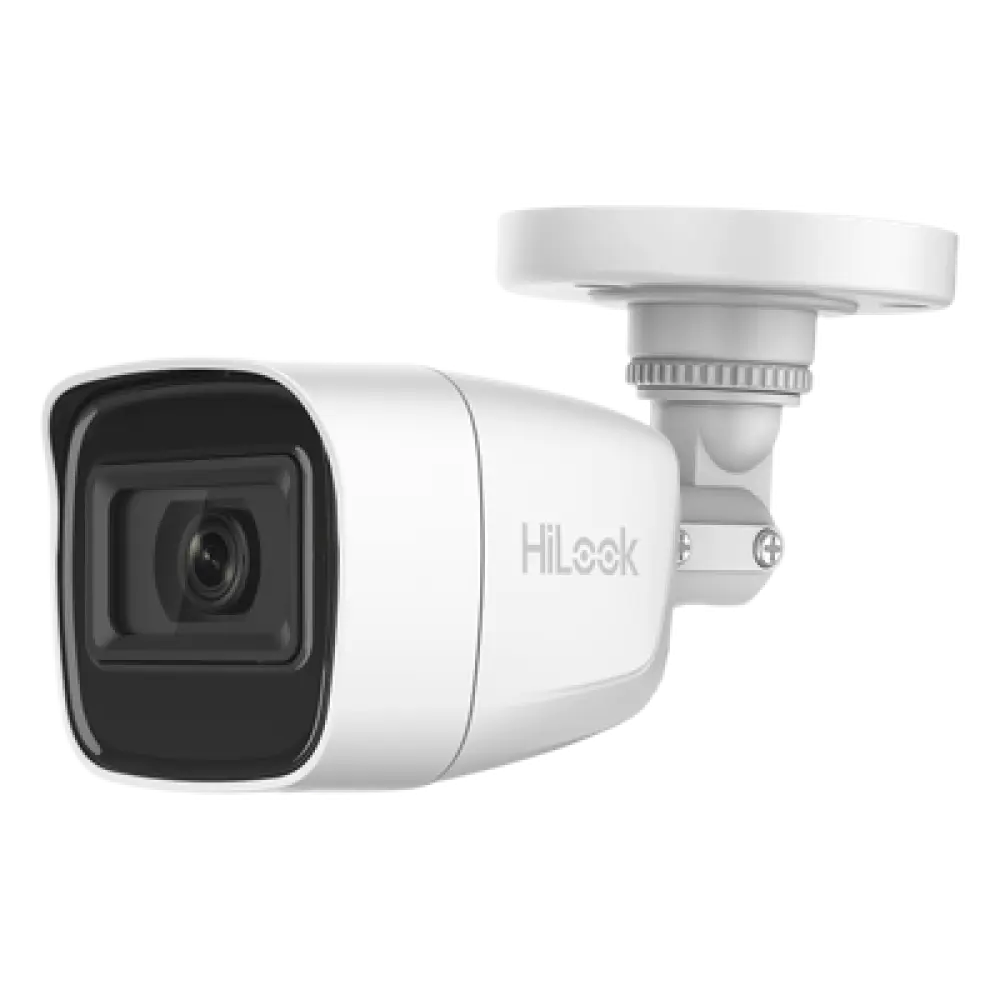 Cámara Bala TURBOHD / 2 Megapixel 1080p / Gran Angular 106.4° / IR EXIR 30 m (98.4 ft) / Audio por Coaxitron / IP66 / 4 Tecnologías