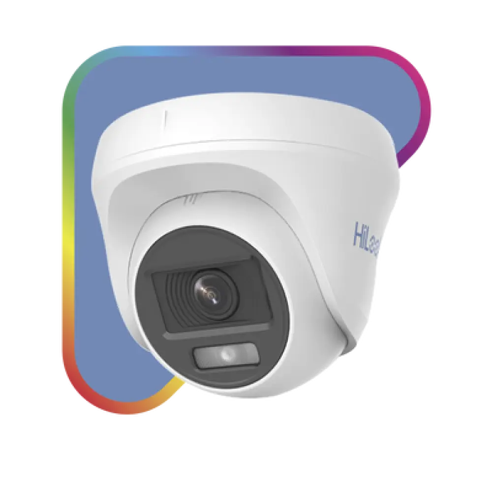 Turret TURBOHD 1080p / Color 24/7 / Lente 2.8 mm / ColorVu Lite / Luz Blanca 20 m / 65 ft / Interior / Policarbonato