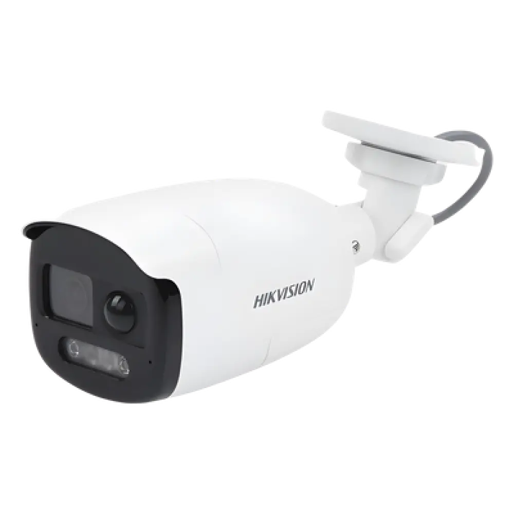 Cámara Bala TURBOHD / 2 Megapixel Full HD / Color 24/7 / Luz Blanca 40 m (131.2 ft) / WDR 130 dB / Sensor PIR 110° / Sirena 93.5 dB / Estrobo Rojo-Azul / IP67