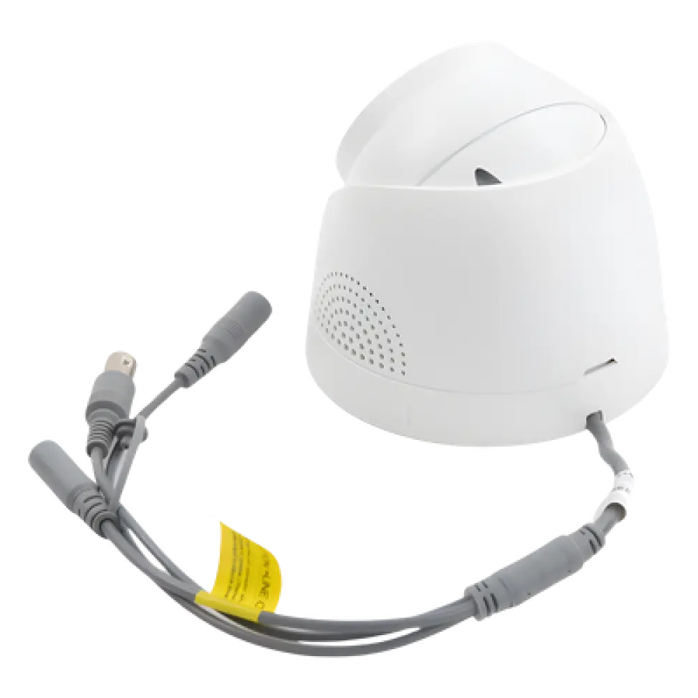 Cámara Turret TURBOHD / 2 Megapixel 1080p / Imagen a Color 24/7 / Luz Blanca 20 m (65.6 ft) / Sensor PIR 110° / Sirena 93.5 dB / Estrobo Rojo-Azul / IP67 / WDR 130 dB / Micrófono Integrado