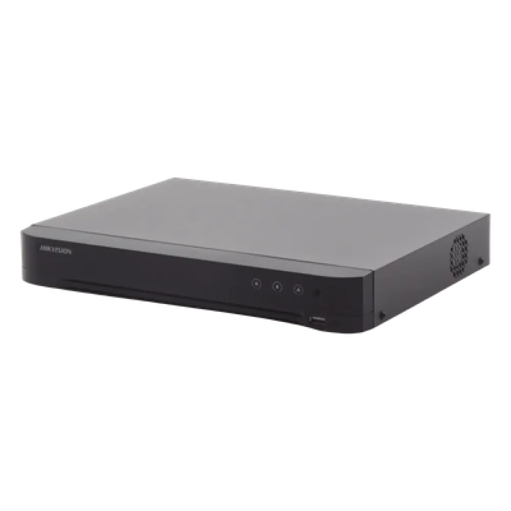 DVR 8 Canales TurboHD + 8 Canales IP / 8 Megapixel (4K) / Acusense (Evita Falsas Alarmas) / Audio por Coaxitron / 1 Bahía de Disco Duro / 8 Entradas de Alarma / 4 Salidad de Alarma / H.265+ 