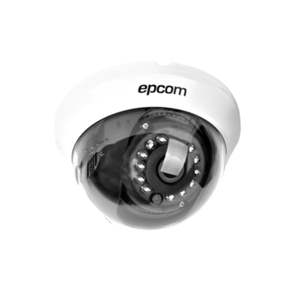 Domo TURBOHD 1 Megapixel (720p) / Gran Angular 92° / Lente 2.8 mm / Híbrida / IR Inteligente 20 mts / Interior 