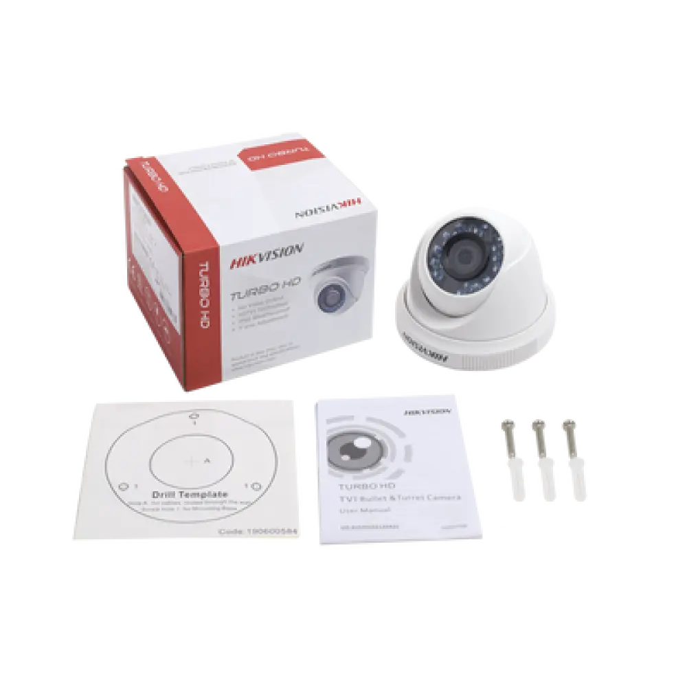 Eyeball TURBOHD 720p / Gran Angular 92º / Lente 2.8 mm / IR inteligente para 20 mts / Exterior IP66
