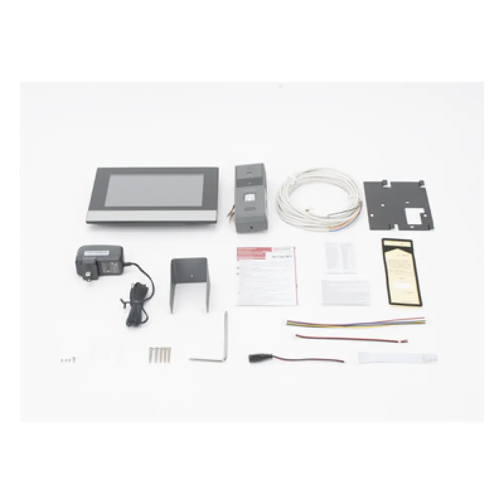 Kit de Videoportero Híbrido / Pantalla Táctil 7" / Videollamada a Smartphone / IP65 / 4 Hilos + Wi-Fi/Ethernet / 720x576p