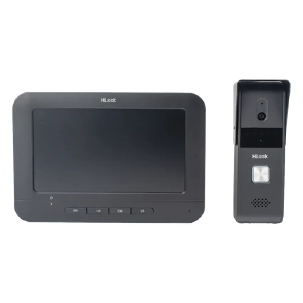 Kit de Videoportero Analógico / Pantalla LCD 7" / Frente de Calle IP65 / Visión Nocturna IR 2 m (6.6 ft) / Audio Bidireccional / Salida de Relé