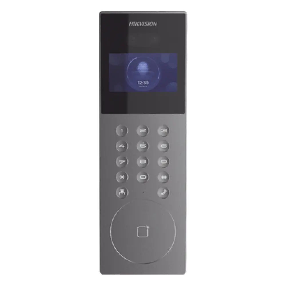 Videoportero IP Multiapartamento / 1080p HD / Reconocimiento Facial IA / Pantalla 4.3' / 5,000 Rostros / 25,000 Tarjetas / IP65 / 500 Departamentos / 9 Frentes de Calle