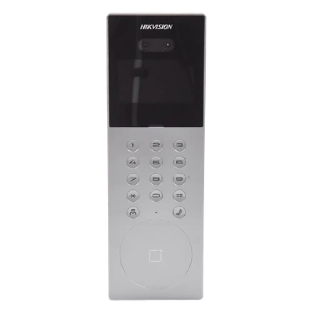 Videoportero IP Multiapartamento / 1080p HD / Reconocimiento Facial IA / Pantalla 4.3' / 5,000 Rostros / 25,000 Tarjetas / IP65 / 500 Departamentos / 9 Frentes de Calle