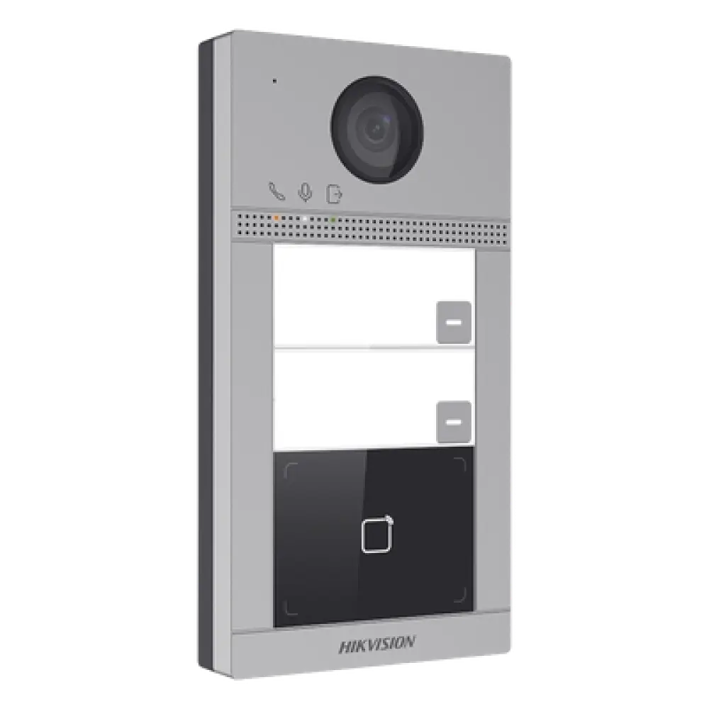 Videoportero IP / 2 Megapixel / PoE / IP65 + IK08 / 2 Departamentos / 2 Puertas / 6 Monitores / 129° / IR 3m (9.84 ft)