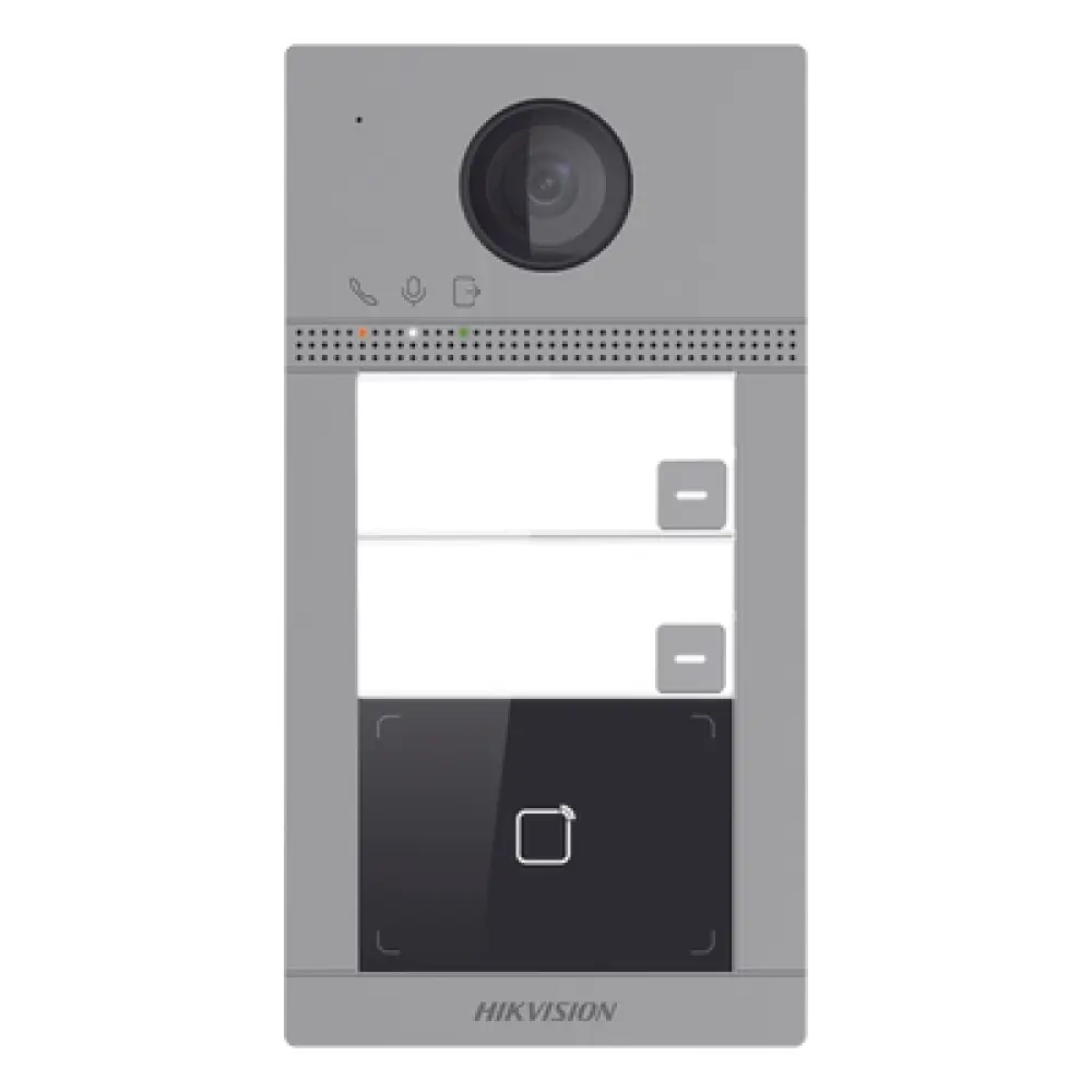 Videoportero IP / 2 Megapixel / PoE / IP65 + IK08 / 2 Departamentos / 2 Puertas / 6 Monitores / 129° / IR 3m (9.84 ft)