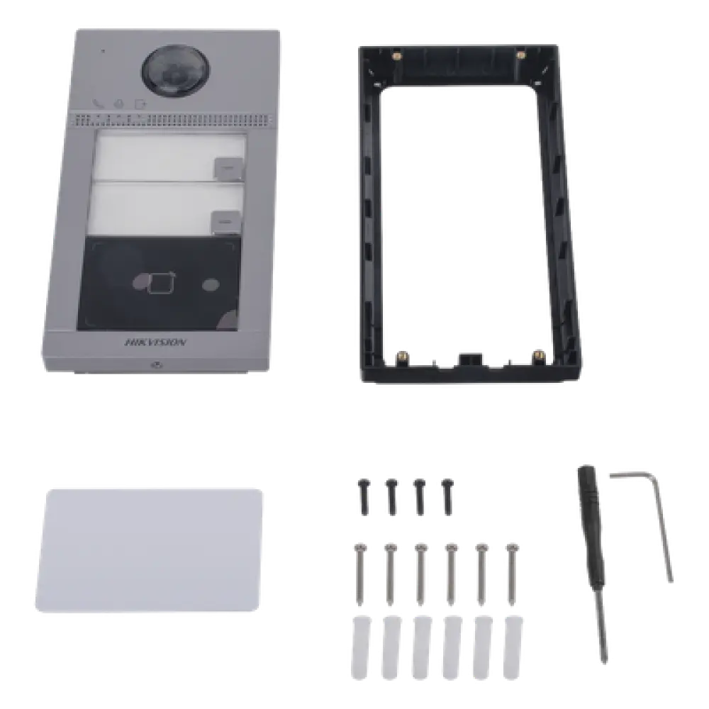 Videoportero IP / 2 Megapixel / PoE / IP65 + IK08 / 2 Departamentos / 2 Puertas / 6 Monitores / 129° / IR 3m (9.84 ft)