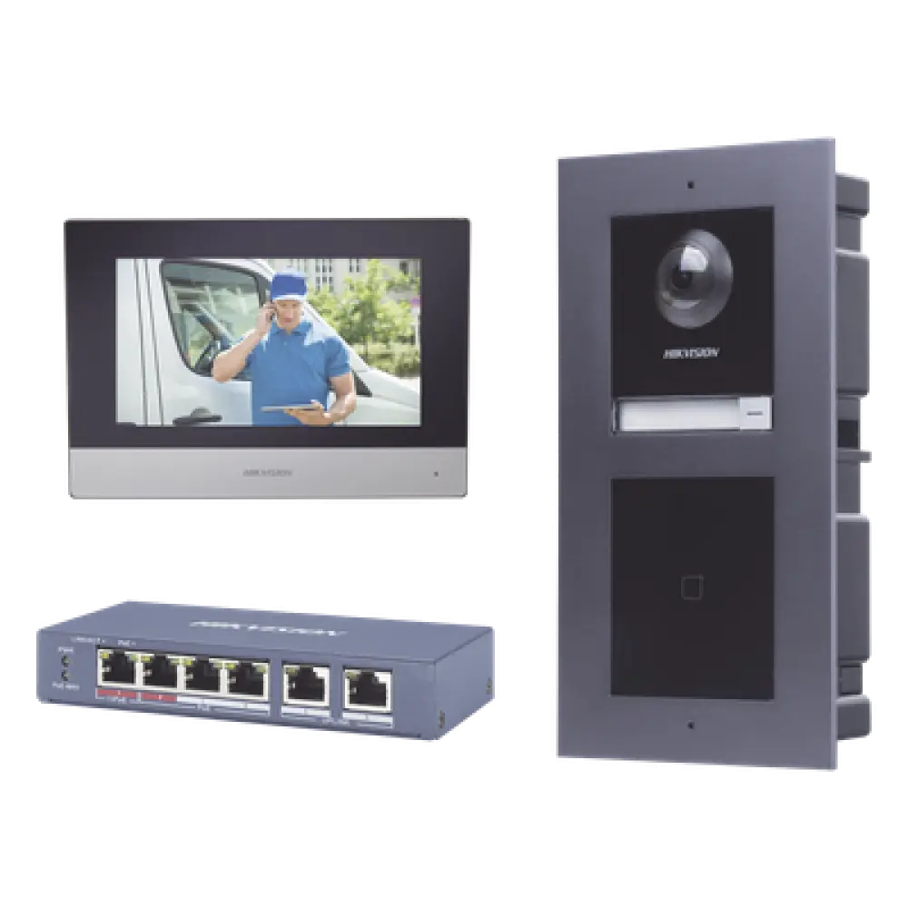 Videoportero IP / 2 Megapixel / 7 Frentes de Calle / 2 Salidas Relé / IR Oculto 3 m (9.8 ft) / PoE 802.3af / IP65