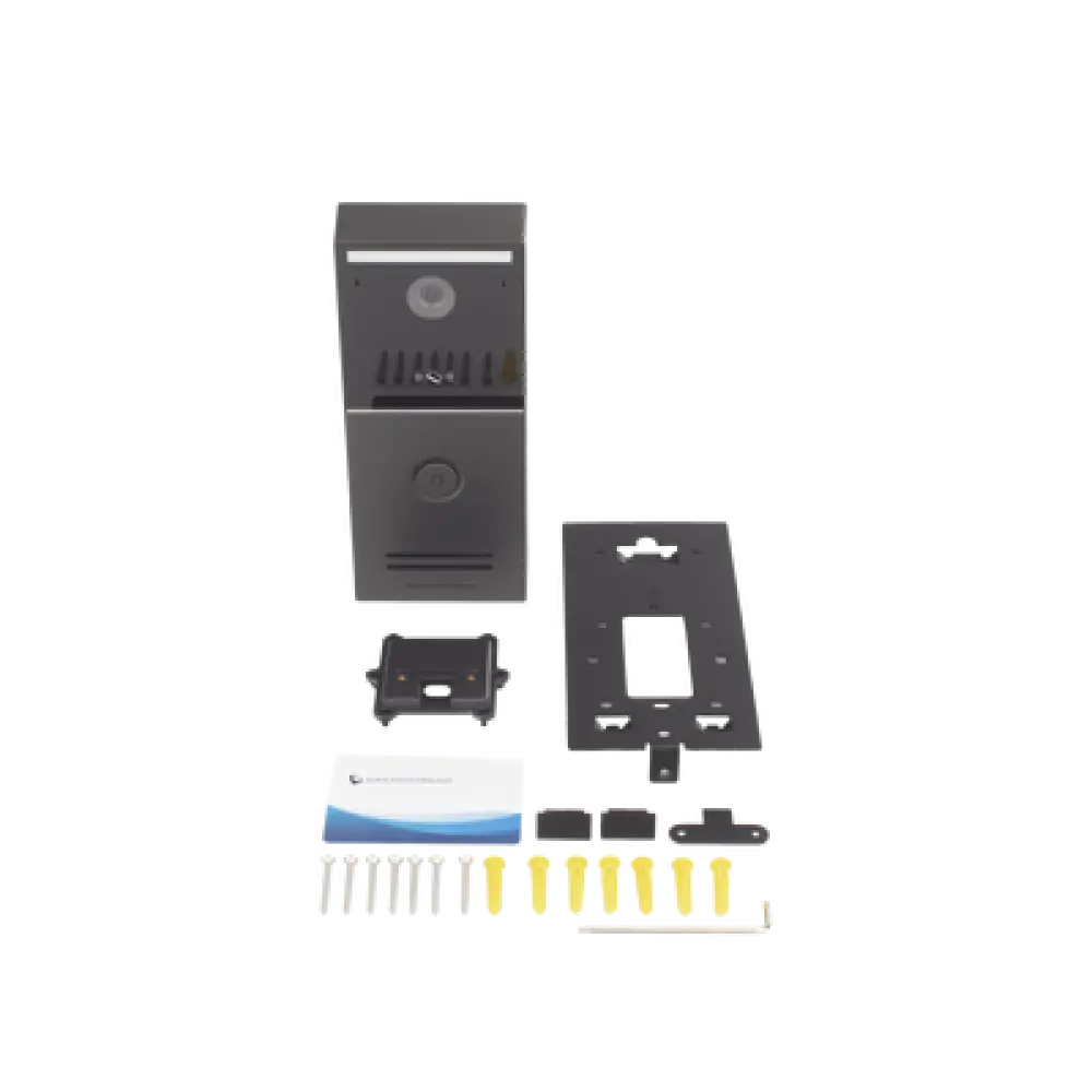 Videoportero IP Inteligente / 2K Ultra HD / Ángulo 127° / IA ISP con Análisis de Comportamiento / Lector RFID Dual 13.56 MHz y 125 kHz / NFC / BLE 5.0 / PoE / IP66 / IK10