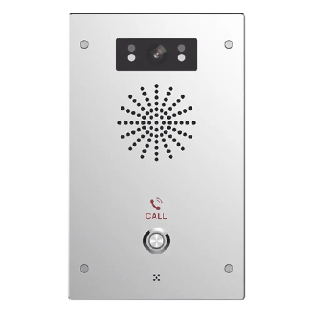 Video Intercomunicador IP / 2 Líneas SIP / Cámara 2 Megapixel / IR Nocturno / IP65 / IK10 / PoE / -40°C a 70°C