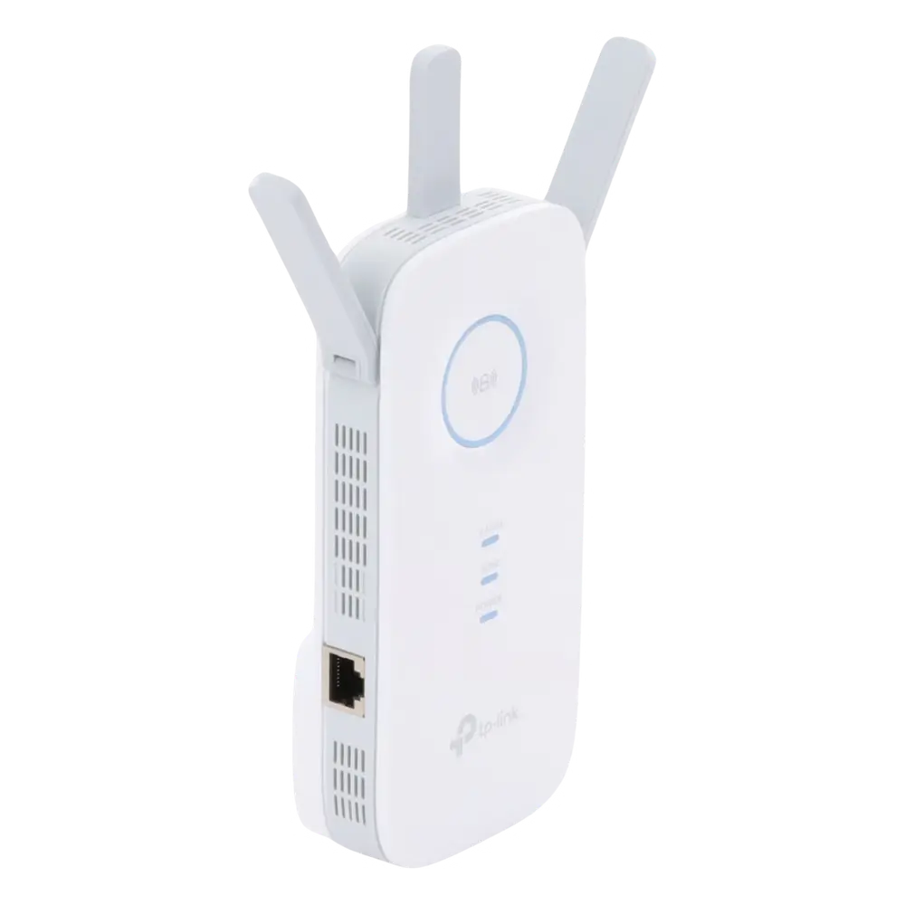 Repetidor / Extensor de Cobertura WiFi AC, 1750 Mbps, doble banda 2.4 GHz y 5 GHz, con 1 puerto 10/100/1000 Mbps, 3 antenas externas