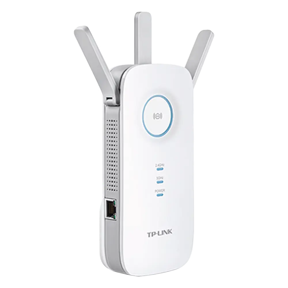 Repetidor / Extensor de Cobertura WiFi AC, 1750 Mbps, doble banda 2.4 GHz y 5 GHz, con 1 puerto 10/100/1000 Mbps, 3 antenas externas