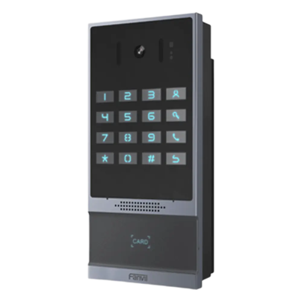 Videoportero SIP / 2 Megapixel / IP66 e IK07 / Teclado Iluminado / 10,000 Tarjetas RFID / PoE / 2 Relevadores