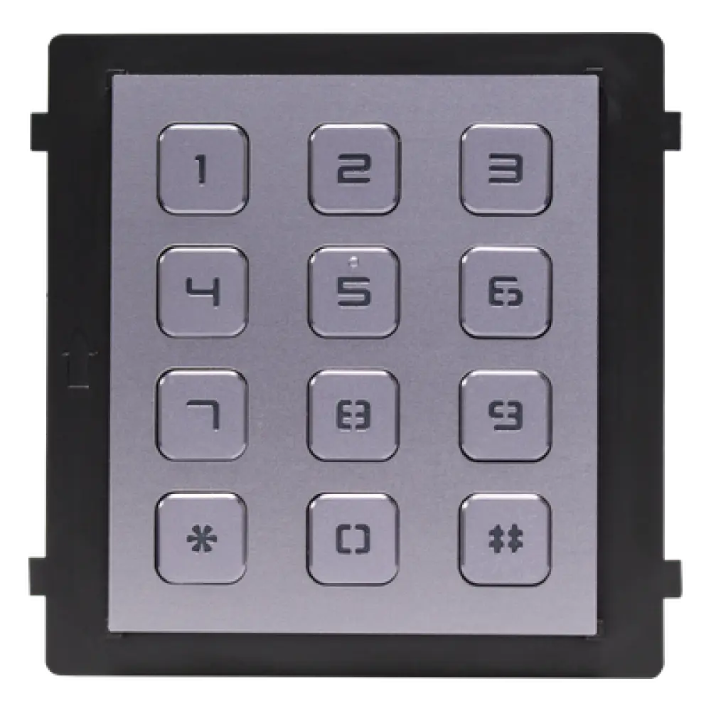 Módulo de Teclado para Frente de Calle / Apertura por Código / Llamada a Monitor / IP65 / Aluminio / -40 °C a +55 °C (-40 °F a 131 °F)