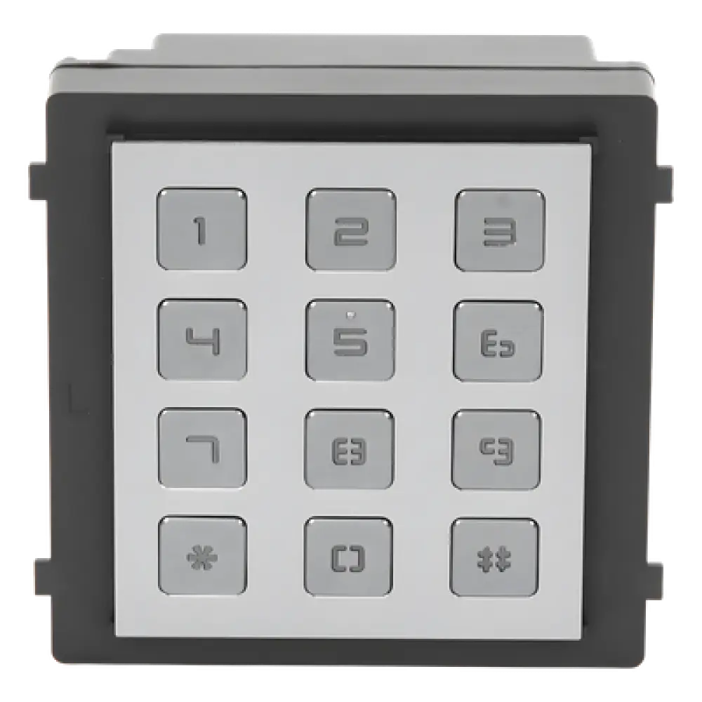 Módulo de Teclado para Frente de Calle / Apertura por Código / Llamada a Monitor / IP65 / Aluminio / -40 °C a +55 °C (-40 °F a 131 °F)