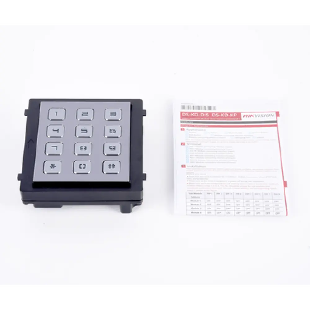 Módulo de Teclado para Frente de Calle / Apertura por Código / Llamada a Monitor / IP65 / Aluminio / -40 °C a +55 °C (-40 °F a 131 °F)