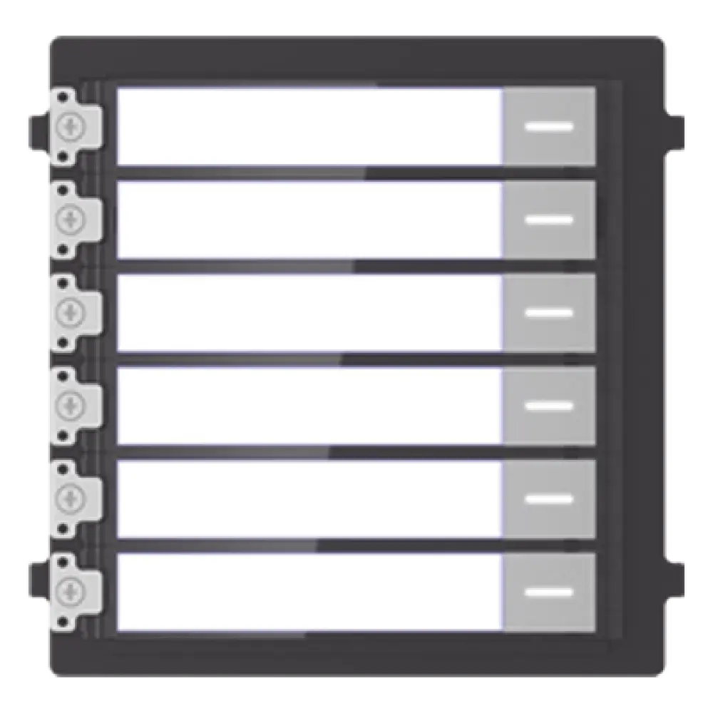 Módulo de Botones para Videoportero Modular / 6 Botones / Montaje Empotrado o Superficie / IP65 / Consumo 2 W