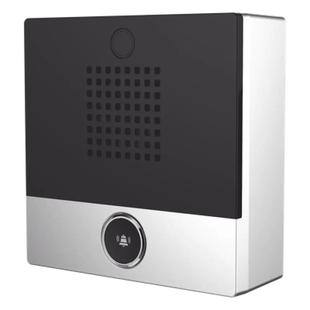 Intercomunicador IP / PoE / 2 Líneas SIP / 1 Relevador / 1 Puerto Entrada / IP54 / Montaje Pared
