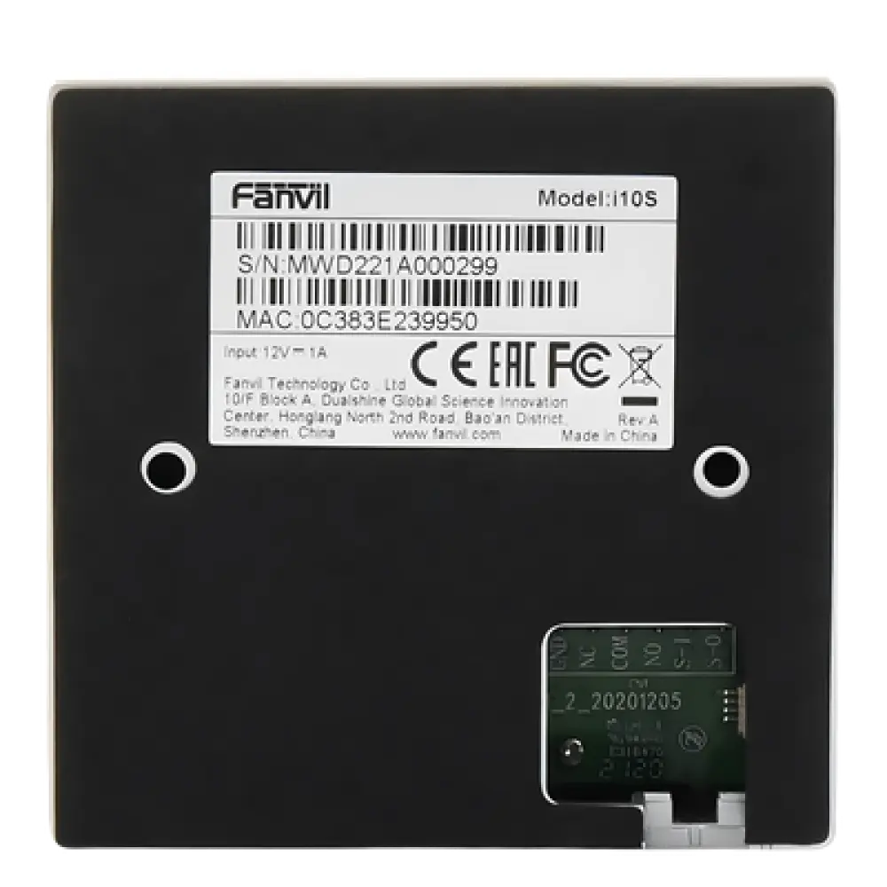 Intercomunicador IP / PoE / 2 Líneas SIP / 1 Relevador / 1 Puerto Entrada / IP54 / Montaje Pared