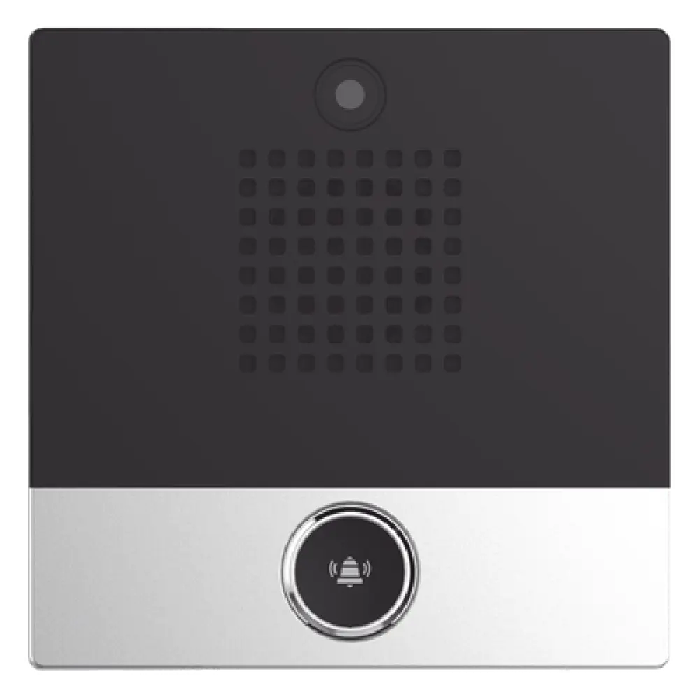 Intercomunicador IP de Video / HD 720p / 1 Botón / 2 Líneas SIP / PoE 802.3af / IP54 / Relé Integrado