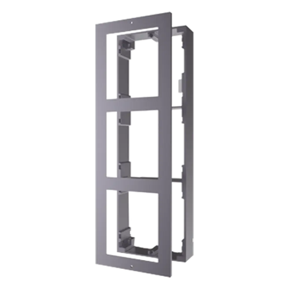 Base de Montaje para Videoportero IP / 3 Módulos / Superficie / Aluminio Anticorrosión / -40°C a +60°C (-40°F a 140°F)