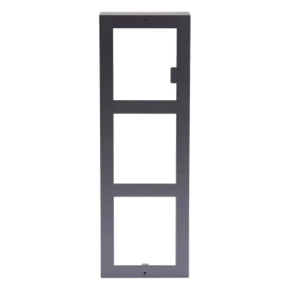 Base de Montaje para Videoportero IP / 3 Módulos / Superficie / Aluminio Anticorrosión / -40°C a +60°C (-40°F a 140°F)