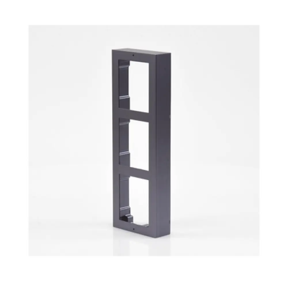 Base de Montaje para Videoportero IP / 3 Módulos / Superficie / Aluminio Anticorrosión / -40°C a +60°C (-40°F a 140°F)
