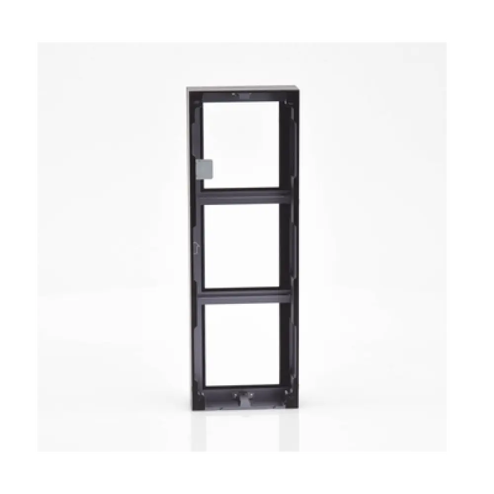 Base de Montaje para Videoportero IP / 3 Módulos / Superficie / Aluminio Anticorrosión / -40°C a +60°C (-40°F a 140°F)
