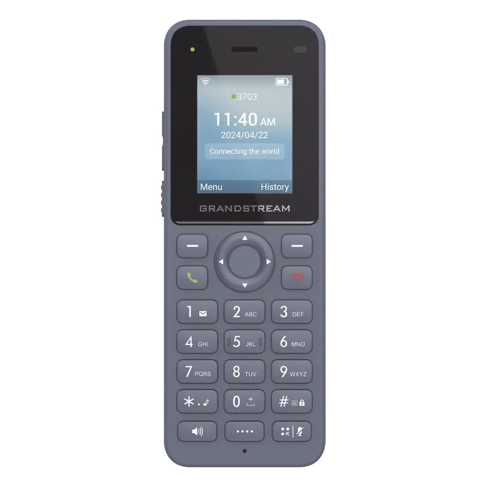 Teléfono IP inalámbrico Wi-Fi, portátil, 2 líneas, 2 cuentas SIP, Voz HD, Bluetooth, Puerto USB tipo C