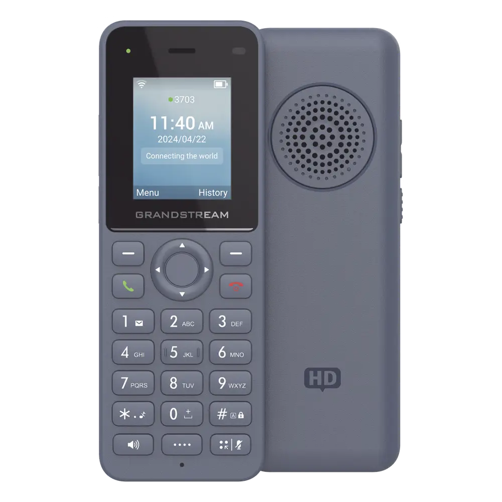 Teléfono IP inalámbrico Wi-Fi, portátil, 2 líneas, 2 cuentas SIP, Voz HD, Bluetooth, Puerto USB tipo C