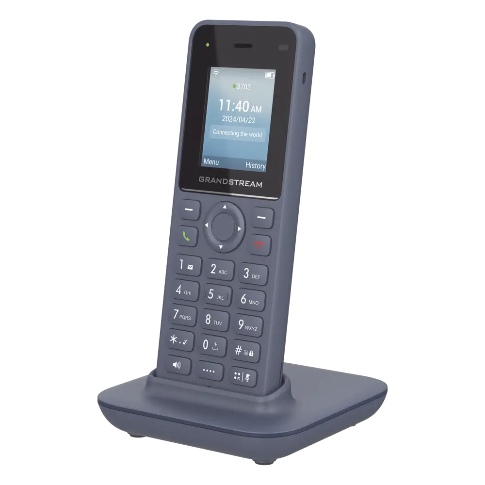 Teléfono IP inalámbrico Wi-Fi, portátil, 2 líneas, 2 cuentas SIP, Voz HD, Bluetooth, Puerto USB tipo C
