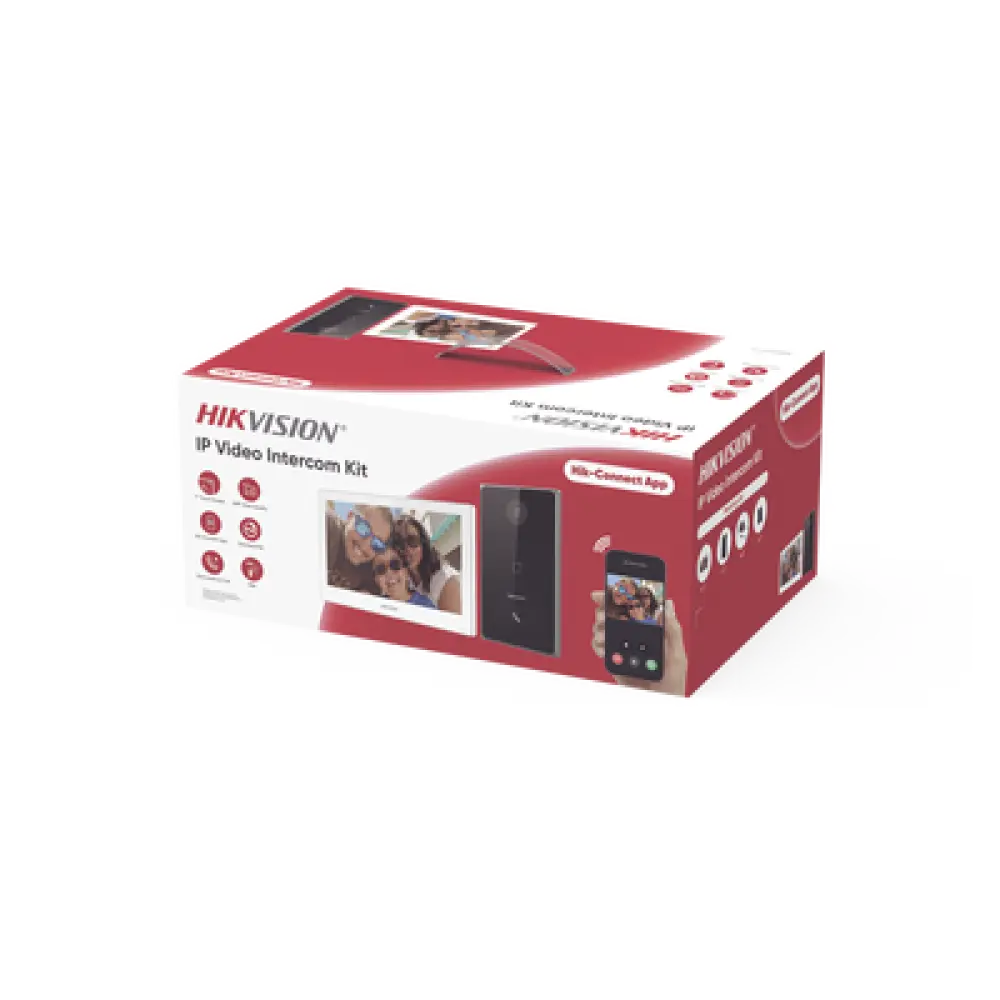 Kit de Videoportero IP / 2 Megapixel / IR 2.5 m (8.2 ft) / Pantalla Táctil 7" / Wi-Fi 2.4 GHz / Lector MiFARE / IP65