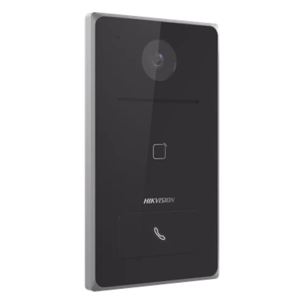 Frente de Calle IP / 2 Megapixel / 129°H / IR 2.5 m (8.2 ft) / PoE 802.3af / IP65 / Lector Mifare / Audio Bidireccional
