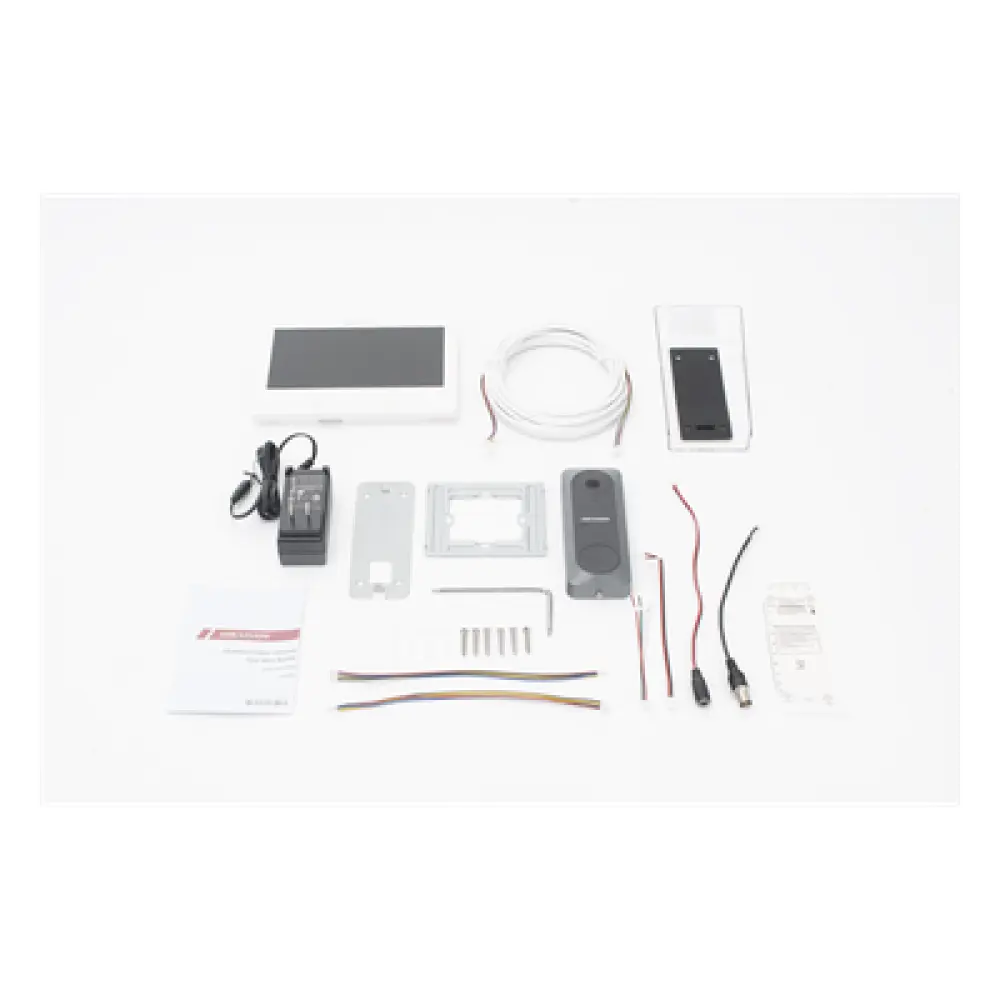 Kit de Videoportero / Pantalla LCD 7" / 720p / Gran Angular 130° / Frente de Calle IR 3 m (9.8 ft) / Conexión 4 Hilos / 3 Monitores / 2 Frentes de Calle