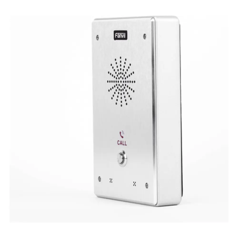Intercomunicador IP / 2 Líneas SIP / 2 Relevadores / PoE 802.3af / Anti-Vandálico IP65 e IK10 / -40°C a 70°C