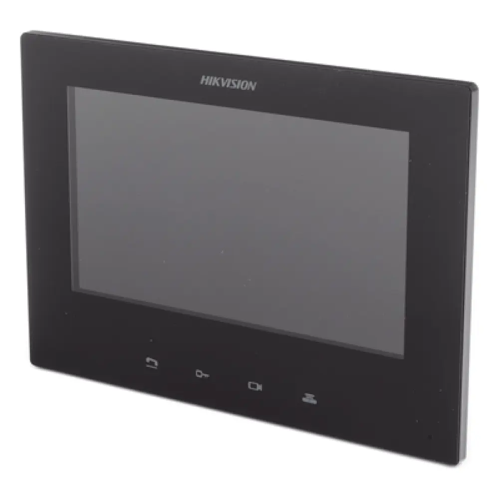 Monitor IP para Videoportero / Pantalla 7" / Resolución 1024 x 600 / 16 Canales de Video / PoE Estándar / 8 Entradas de Alarma