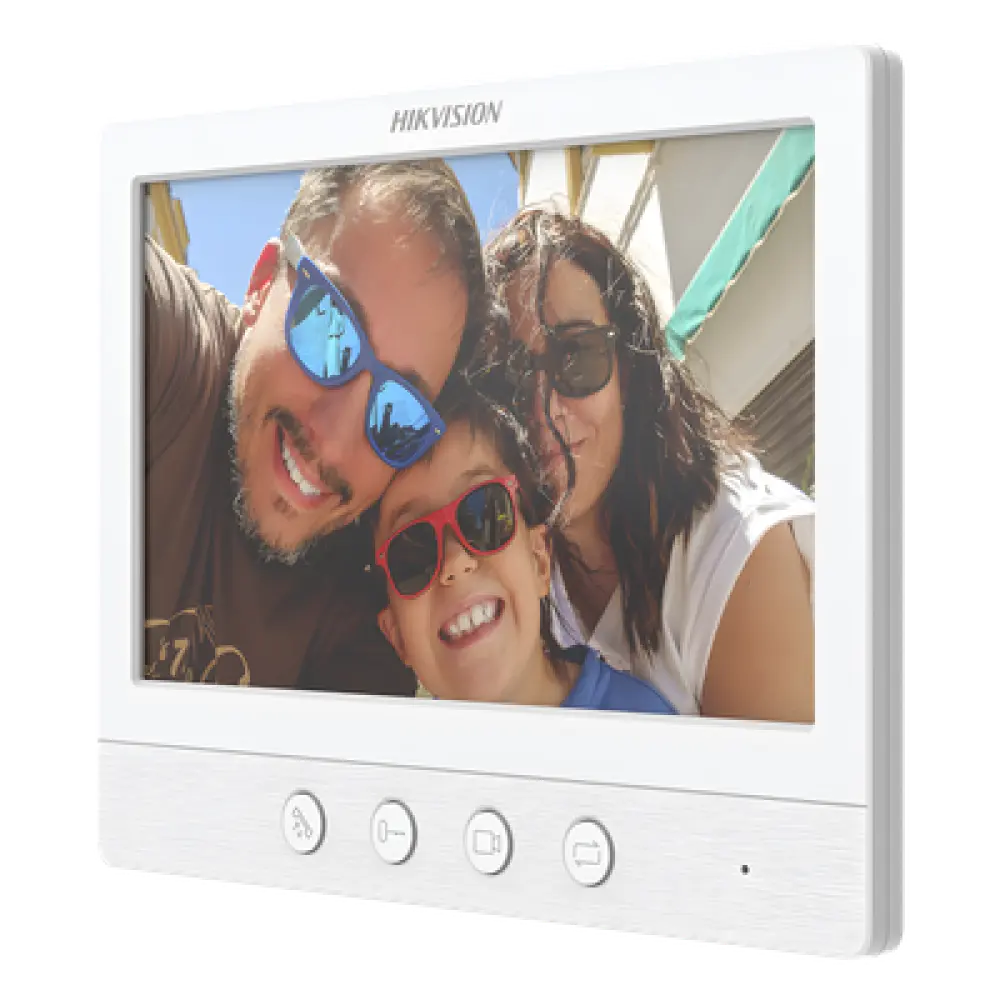 Monitor Adicional para Videoportero / Pantalla 7 Pulgadas / Resolución 1024x600 / Botones Mecánicos / Instalación 4 Hilos 100 m (328 ft)