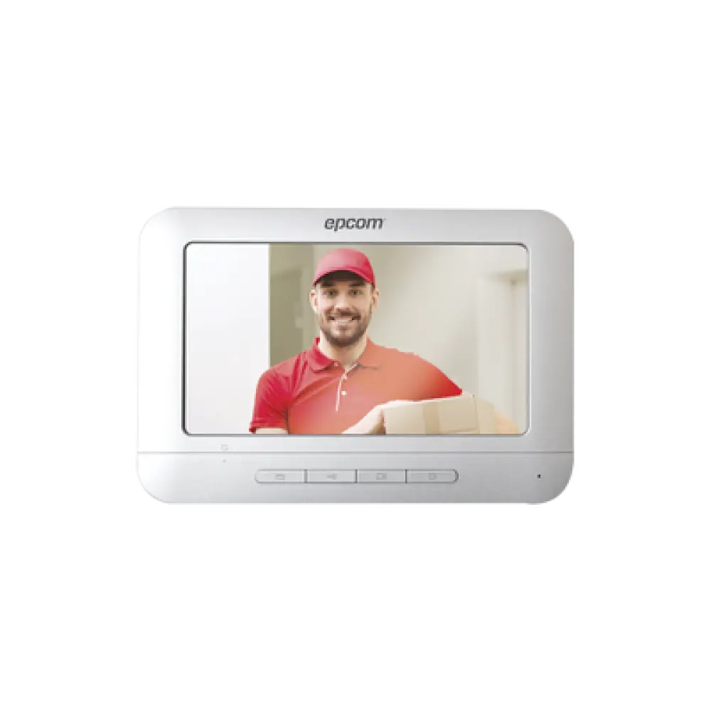 Monitor para Videoportero Análogo / 7 Pulgadas / 800x400 / Audio Manos Libres / 4 Hilos / Aluminio