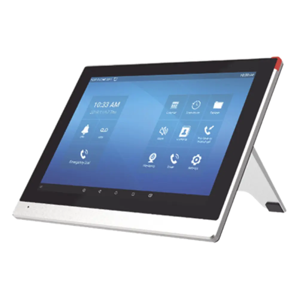 Monitor IP/SIP para interior con Android, Wi-Fi, pantalla táctil de 10.1", audio de 2 vías, PoE, 8 interfaces de entrada de alarma.