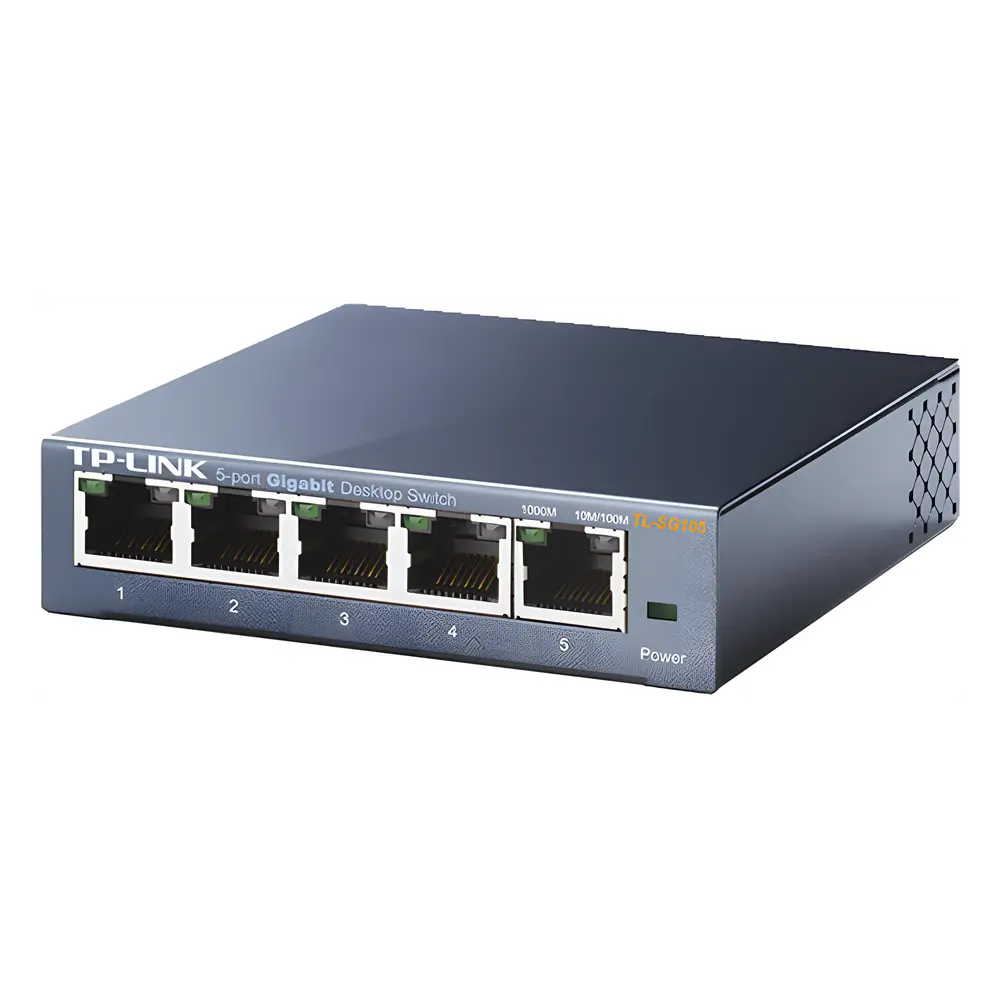 Switch Gigabit no administrable de 5 puertos 10/100/1000 Mbps